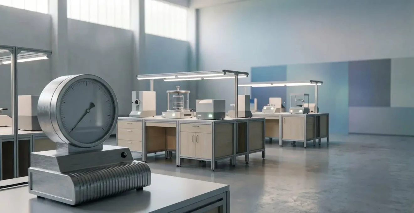 Instrumentation industrielle de mesure de pression atmosphérique dans un environnement industriel français