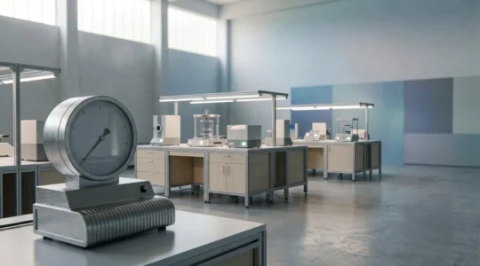 Instrumentation industrielle de mesure de pression atmosphérique dans un environnement industriel français