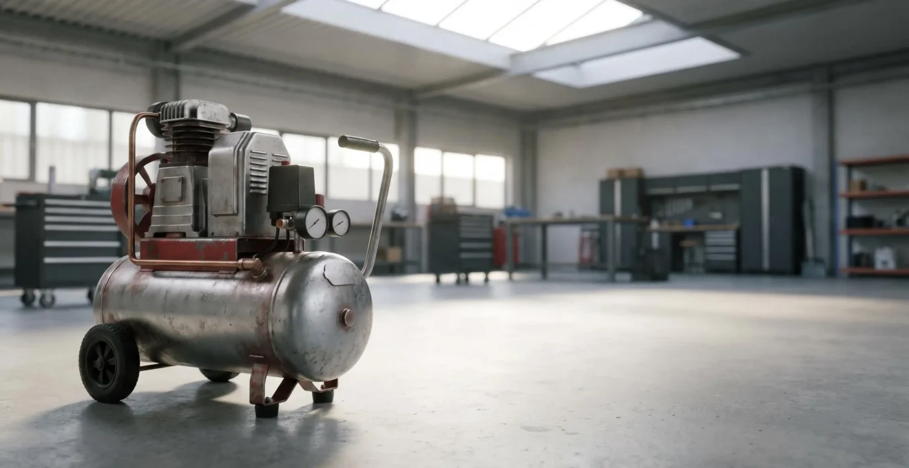 Compresseur à piston professionnel dans un atelier industriel moderne