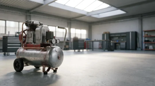 Compresseur à piston professionnel dans un atelier industriel moderne