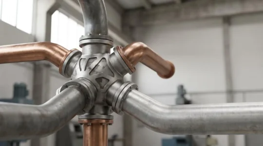 Représentation symbolique de la diversification des sources d'approvisionnement en gaz pour l'industrie française