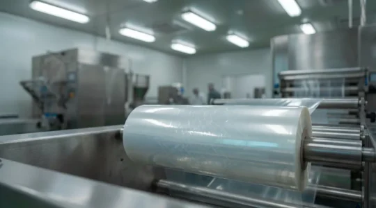 Film d'emballage haute barrière pour conditionnement sous atmosphère modifiée en environnement industriel agroalimentaire