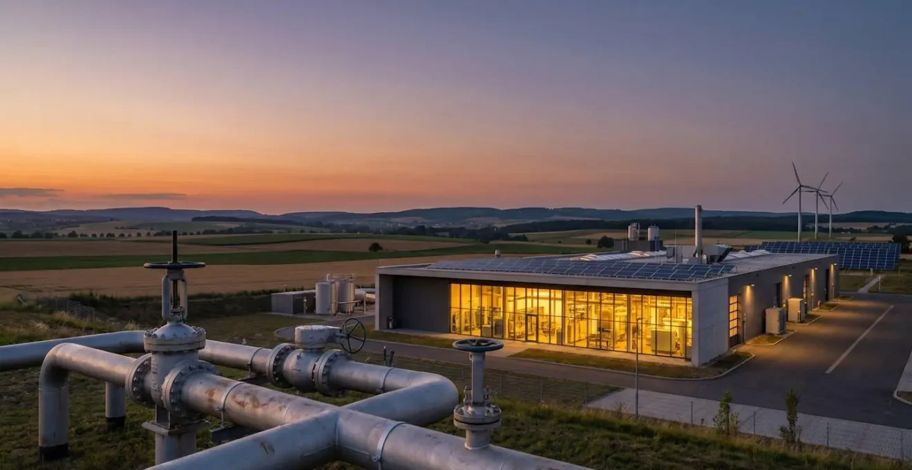 Installation industrielle moderne intégrant le biométhane pour la décarbonation énergétique