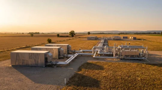 Infrastructures de valorisation du gaz associé dans une installation pétrolière française