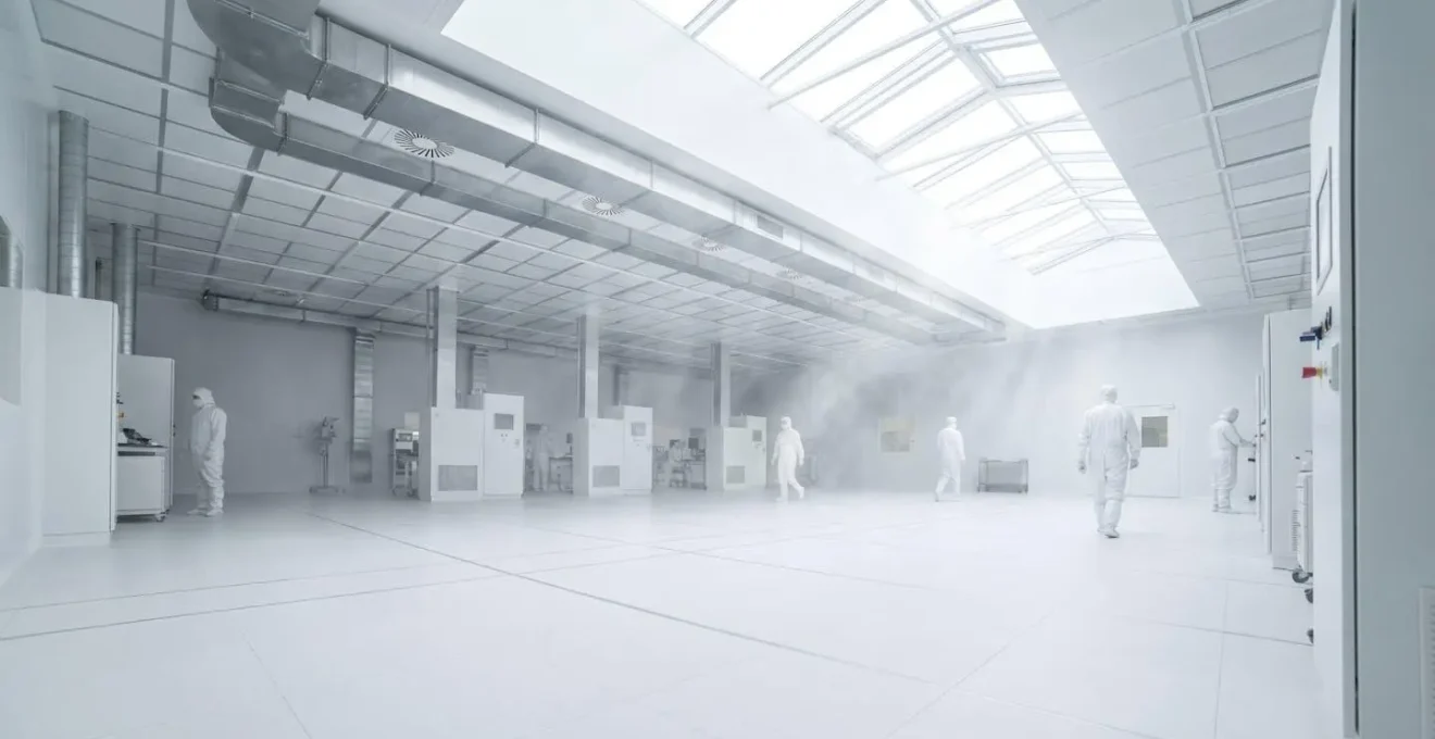 Flux d'air contrôlé dans un environnement de production industrielle moderne